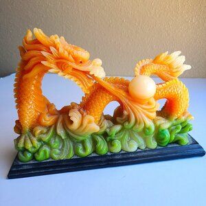 Chinese Dragon Holding Crystal